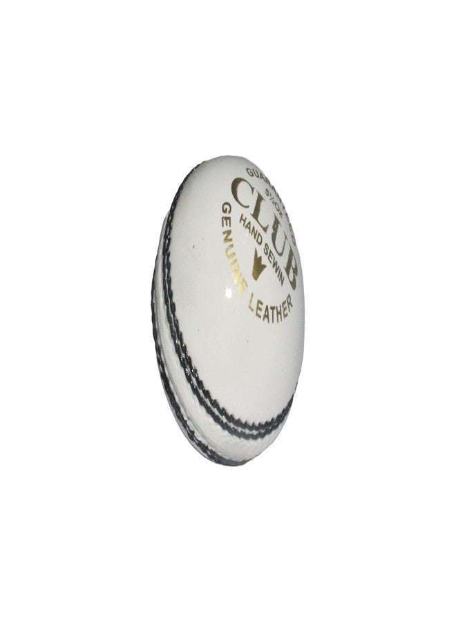 SELF BELIEVE Professional Club White Cricket Leather Ball, Two Peice Water Proof Hand-Sewn - Image 5