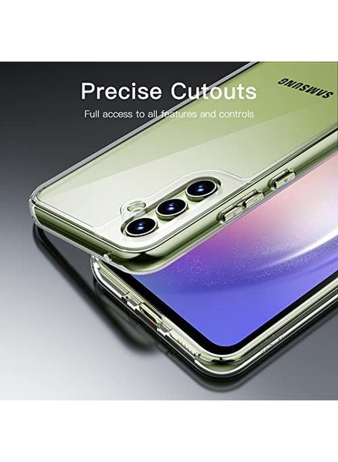 جي تيك جراب 2 في 1 لهاتف Samsung Galaxy A54 5G مقاس 6.4 بوصة مع قطعتين من واقي الشاشة وطبقة زجاجية مقواة ومضادة للصدمات وغطاء حماية شفاف خلفي - Image 5