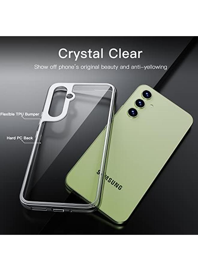 جي تيك جراب 2 في 1 لهاتف Samsung Galaxy A54 5G مقاس 6.4 بوصة مع قطعتين من واقي الشاشة وطبقة زجاجية مقواة ومضادة للصدمات وغطاء حماية شفاف خلفي - Image 4