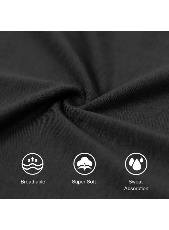 Liu & Qu Maternity Women's Casual Pants Stretchy Comfortable Lounge Pants, 1.black+dark Grey, L - Image 4