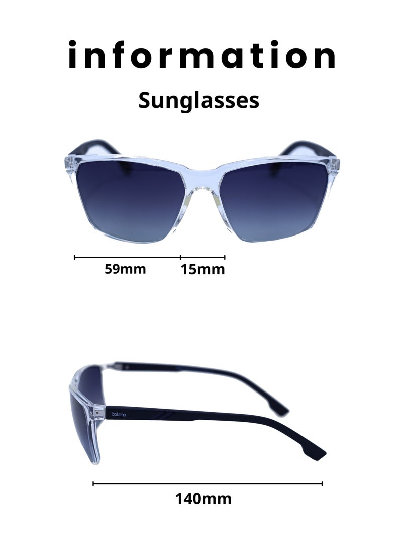 Baleno "Aviator Sunglasses with Polarized UV Protection Lenses – Lightweight, Durable Metal Frame for Men & Women, Perfect for Driving, Travel, and Outdoor Activities" - Image 4