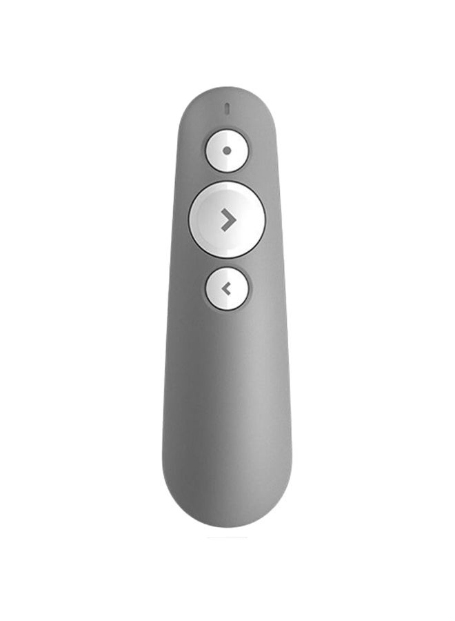 Wireless Presentation Remote R500 , 2.4 GHz and Bluetooth, USB-Receiver, Red Laser Pointer, 20-Meter Operating Range, 3 Buttons, PC/Mac/Android/iOS Grey - Image 4