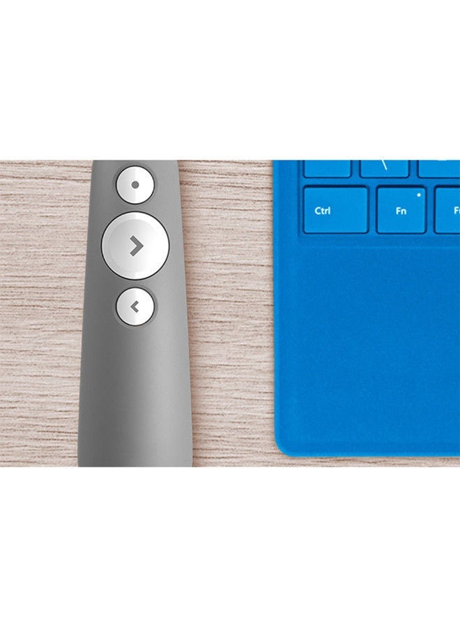 Wireless Presentation Remote R500 , 2.4 GHz and Bluetooth, USB-Receiver, Red Laser Pointer, 20-Meter Operating Range, 3 Buttons, PC/Mac/Android/iOS Grey - Image 5
