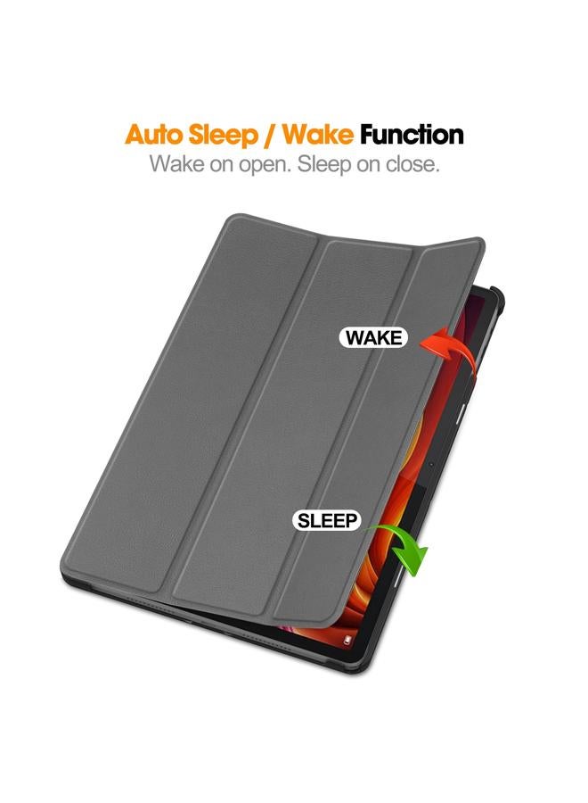 اس-توب جراب لجهاز Lenovo Tab K11 Plus، جراب جلدي ذكي بثلاث طيات، بتصميم كلاسيكي - Image 2