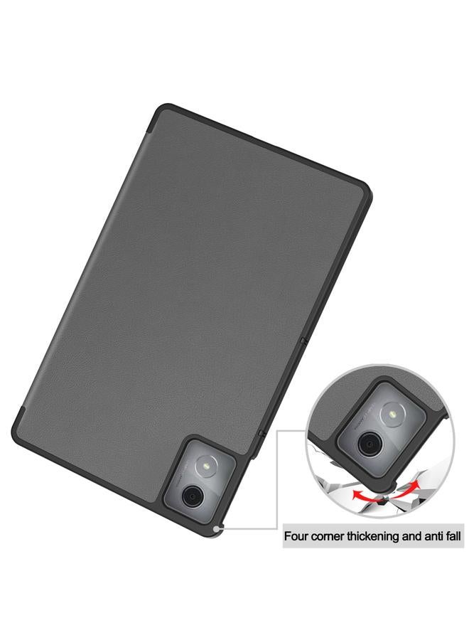 اس-توب جراب لجهاز Lenovo Tab K11 Plus، جراب جلدي ذكي بثلاث طيات، بتصميم كلاسيكي - Image 3