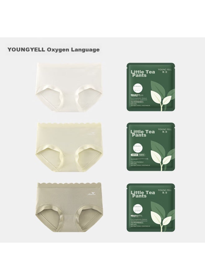 Youngyell Women's Underwear, Plus Size Modal New Style, 7a Antibacterial Pure Cotton Crotch, Mid-rise Shorts, 3-pack Gift Box Set - Image 2