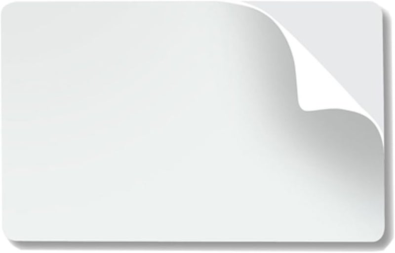 100 Pack  Bodno Premium CR80 10 Mil Mylar Adhesive Backed PVC Cards