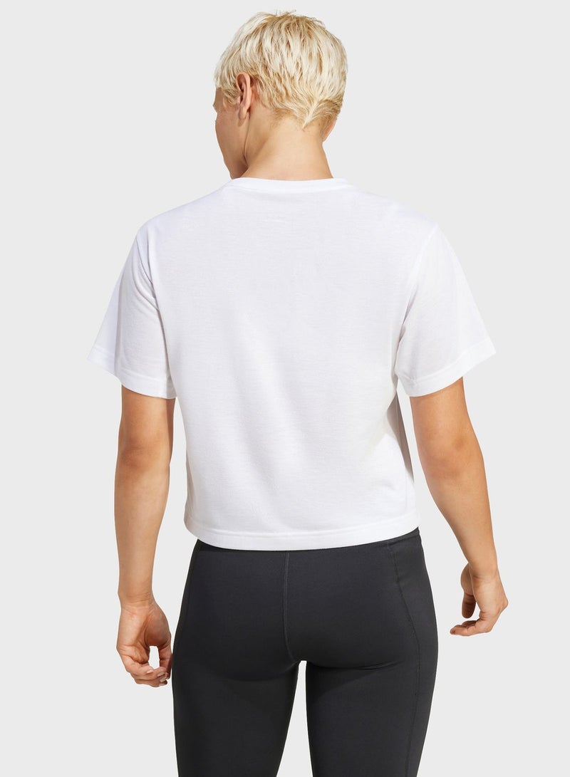 Adidas Essential Big Logo Performance Training T-Shirt - Image 2