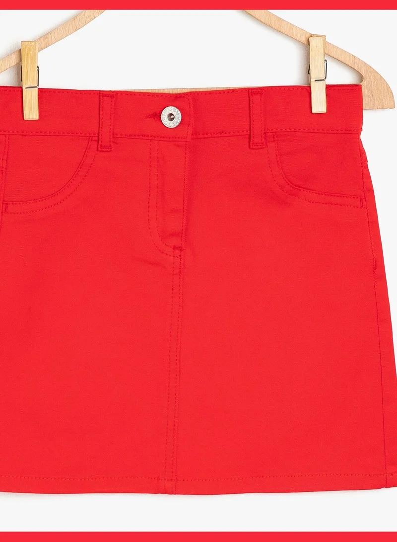 KOTON Pocket Detailed Skirt