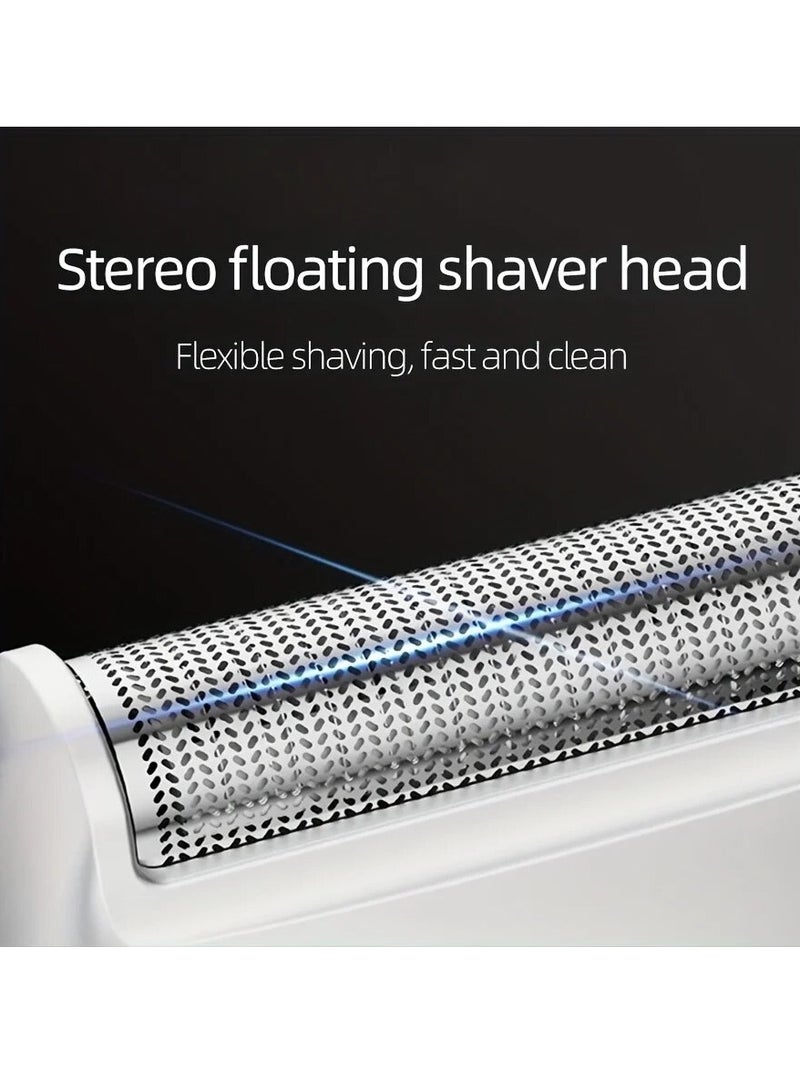 AROAQ ماكينة حلاقة كهربائية للرأس والشعر، ماكينة حلاقة كهربائية لاسلكية وقابلة لإعادة الشحن، ماكينة حلاقة صغيرة الحجم وقابلة للحمل، محرك عالي السرعة ومنخفض الضوضاء، ماكينة حلاقة شعر الرأس للرجال، (قطعة واحدة، أسود) - Image 3