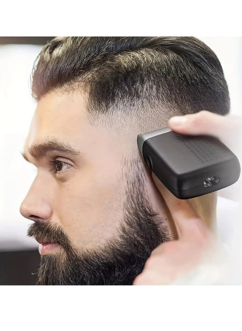 AROAQ ماكينة حلاقة كهربائية للرأس والشعر، ماكينة حلاقة كهربائية لاسلكية وقابلة لإعادة الشحن، ماكينة حلاقة صغيرة الحجم وقابلة للحمل، محرك عالي السرعة ومنخفض الضوضاء، ماكينة حلاقة شعر الرأس للرجال، (قطعة واحدة، أسود) - Image 4