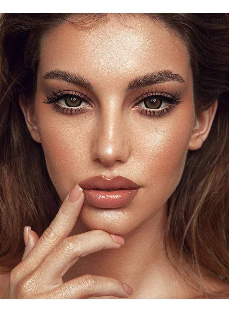 يواي عدسات لاصقة ملونة UYAAI لاتيه بقياس 14.50 مم قابلة للاستخدام لمدة سنة للارتداء اليومي - Image 4