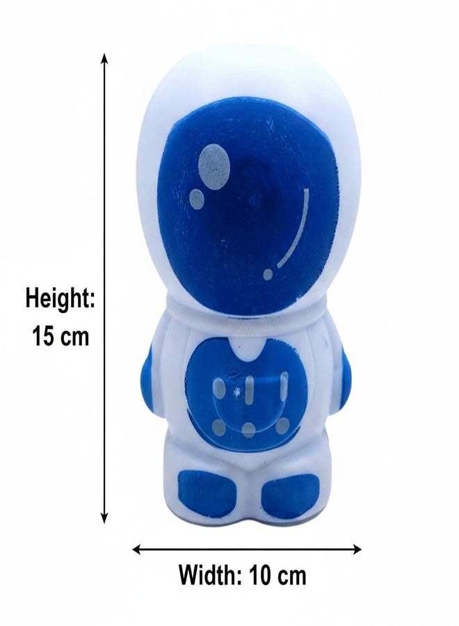 SSKR Cartoon Blue Astronaut Piggy Bank for Kids | Cute Coin Saving Money Bank for Children | Best Birthday Gift - Image 3