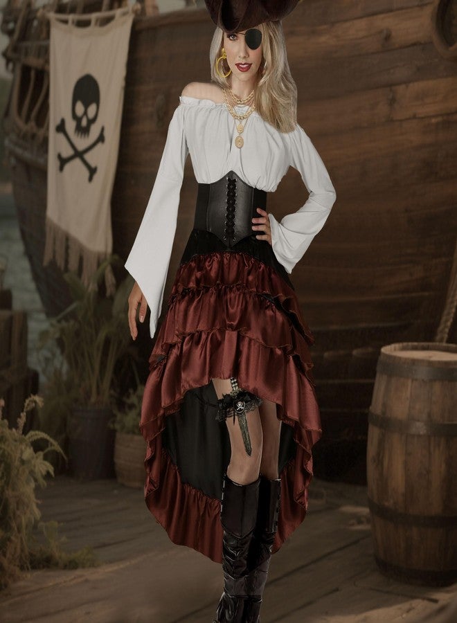 CICOCI Pirate Costume Women Outfits Renaissance Corset Steampunk Skirt Top Pirate Accessories Full Halloween Costume - Image 5