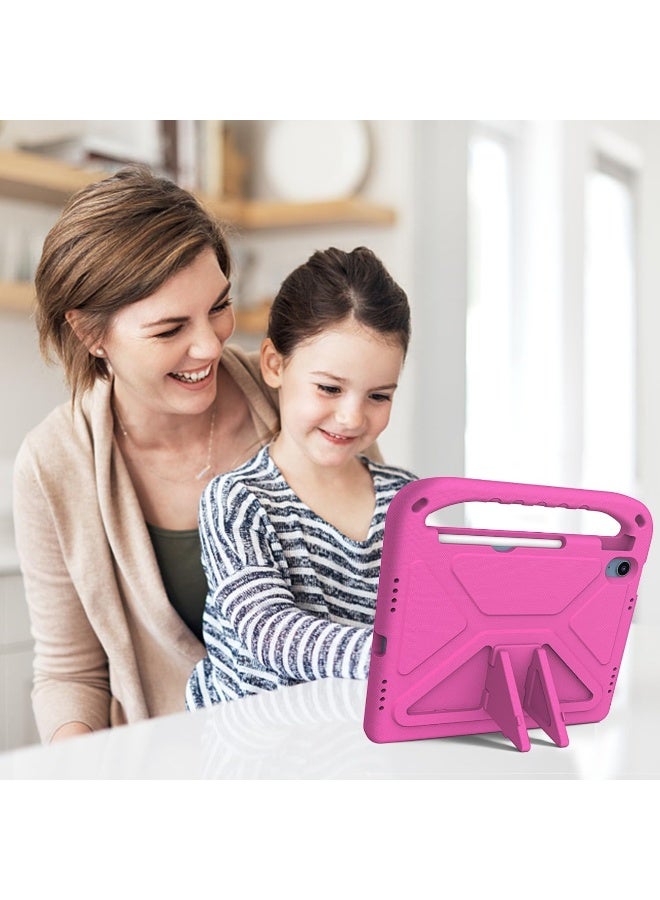 قضية الأطفال لـ iPad (A16) 11 بوصة (2025) EVA رغوة خفيفة الوزن مقاومة للصدمات Duable غطاء اللوح مع مقبض وقف قضية للأطفال Firendly (الوردي) - Image 5