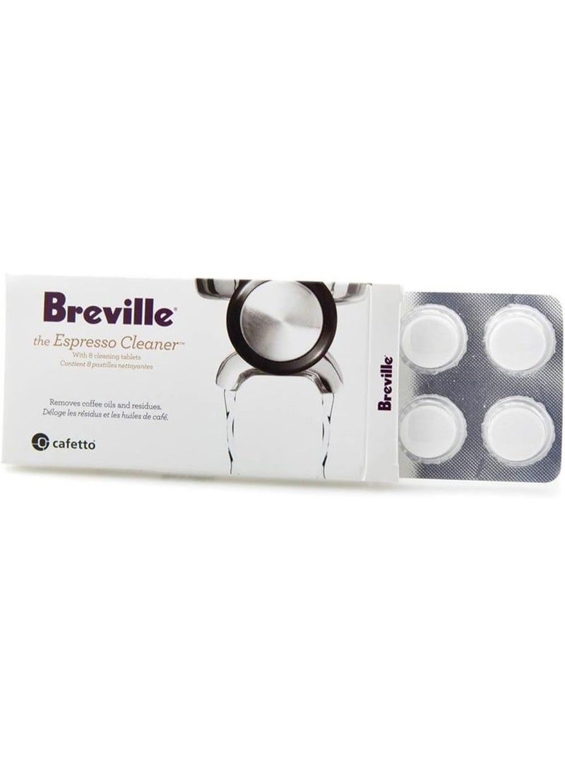 Breville BEC250 Espresso Machine Cleaning Tablets for Breville Models, 8 Pack