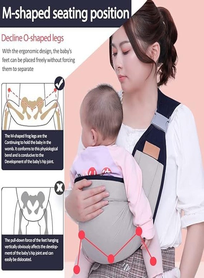 Moppets Ergonomic Baby Sling Carrier Wrap Cotton, Breastfeeding and Stroller Cover Adjustable for Newborn Baby up to 15kg - Special Carrier/Sling for PREMIE Babies (Pink Cotton) - Image 3
