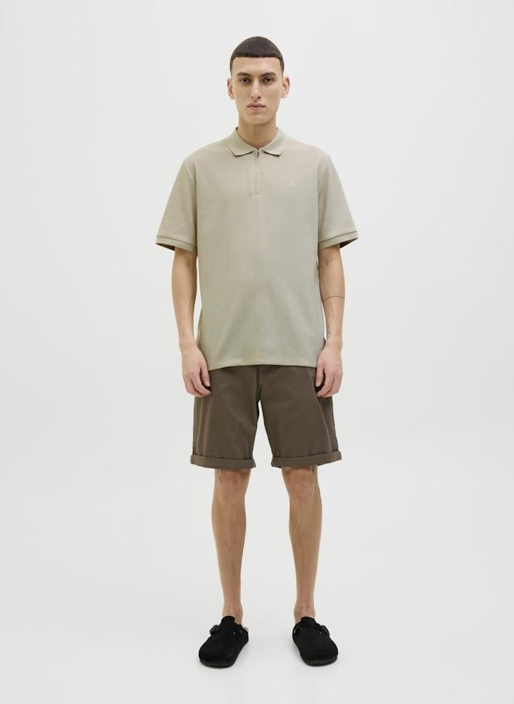 JACK & JONES Casual Half Zip Polo - Image 4