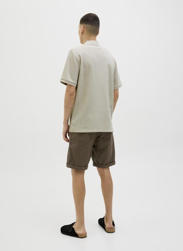 JACK & JONES Casual Half Zip Polo - Image 2