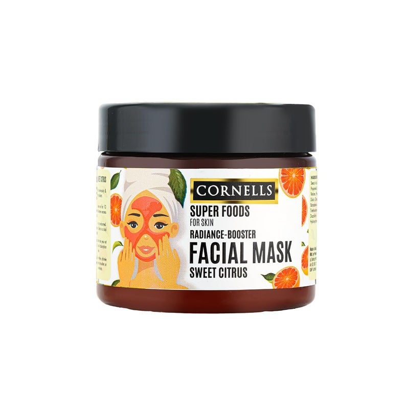 Cornells Wellness Super Foods For Face Care Sweet Citrus Facial Mask 400g, Brightening & Revitalizing Face Mask, Skin Treatment, Brightening, Even Tone, Non Greasy, Nourishing Formula, All Skin Types - Image 1