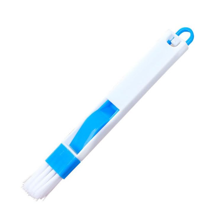 Kostech Plastic Corners & Edges Dust Multipurpose Use Cleaning Brush for Window Frame, Keyboard with Mini Dustpan, 2-Pieces (Blue and White) (pack of 2) - Image 1