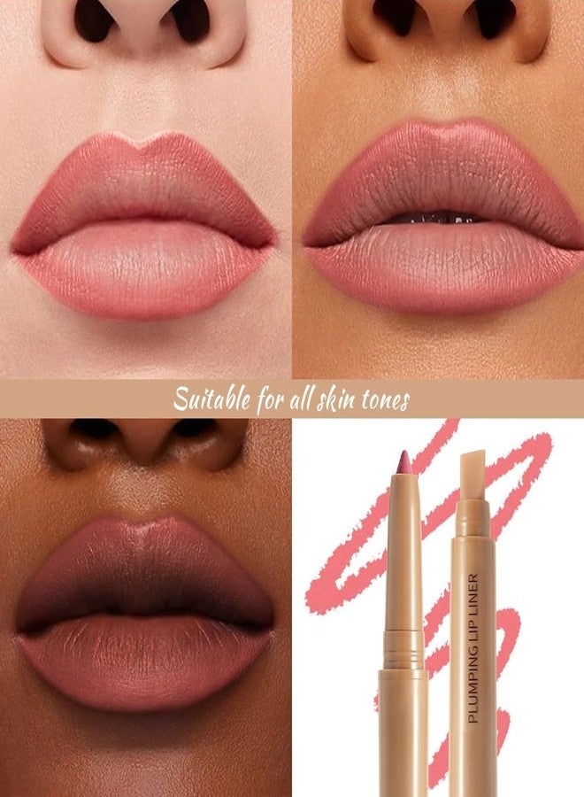 Hxssll Matte Lip Liner - Dual-Ended Retractable Pencil with Silicone Smudger, Waterproof Long Wear Crayon for Flawless Contour & Plump Lips, Vegan Cruelty-Free Beauty for Everyday Elegance (02#, 1PCS) - Image 3