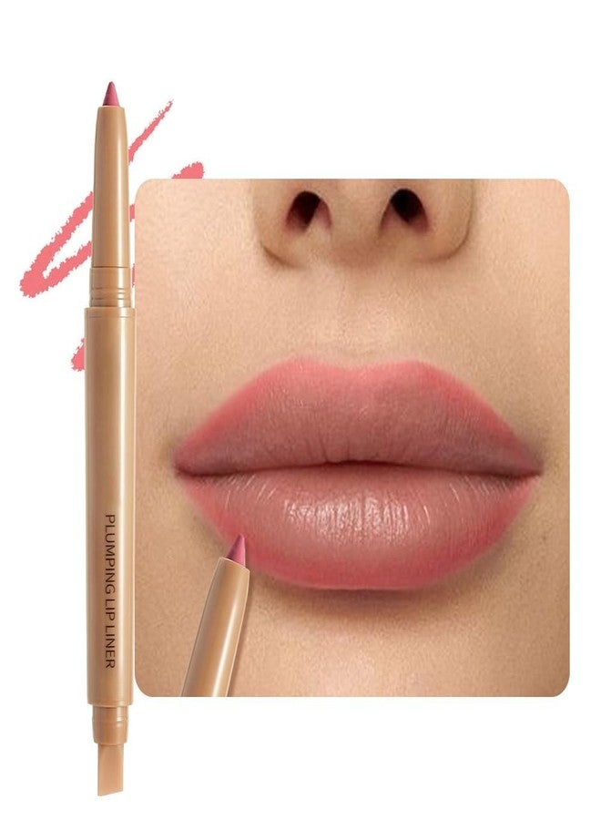 Hxssll Matte Lip Liner - Dual-Ended Retractable Pencil with Silicone Smudger, Waterproof Long Wear Crayon for Flawless Contour & Plump Lips, Vegan Cruelty-Free Beauty for Everyday Elegance (02#, 1PCS) - Image 1