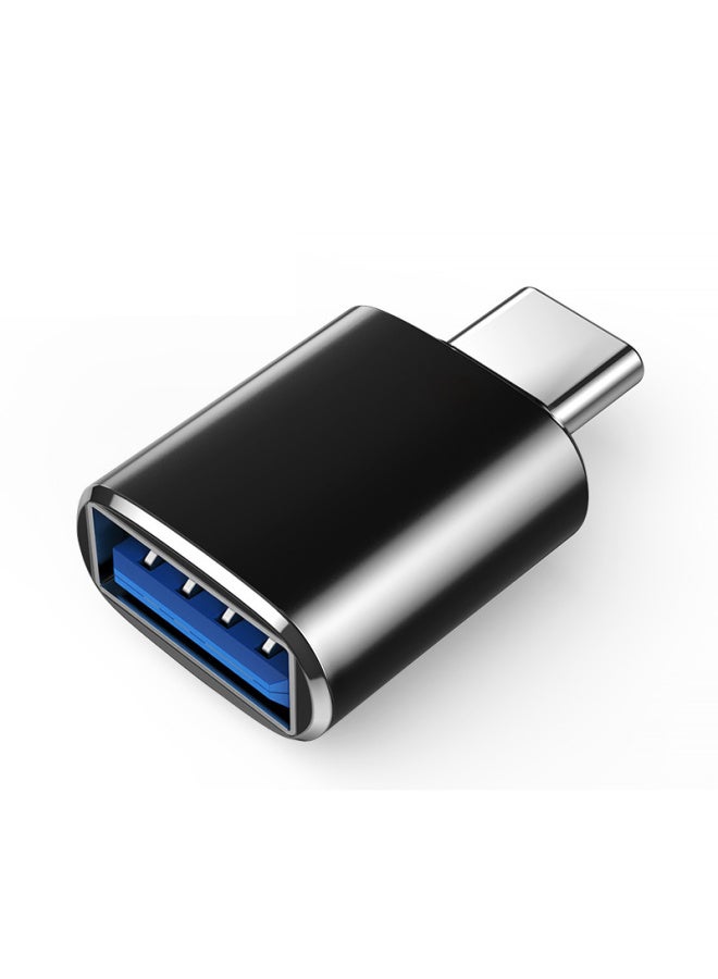 Applicable To Iphone15/16 Apple 12/13 External U Disk OTG Adapter 3.0 Converter Connection Lightni-Color:2 Pack [black] Type-c Male To Usb3.0 Female★Special For Apple 15/16  - Image 1