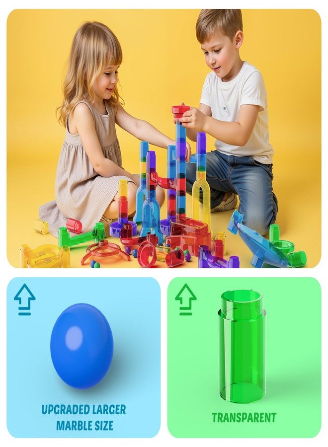 MaxTronic Marble Run, 109 Pcs Marble Maze Race Building Blocks Toy Game & STEM Learning Toys Christmas Birthday Gift for Kids Aged 3-12 - Image 5