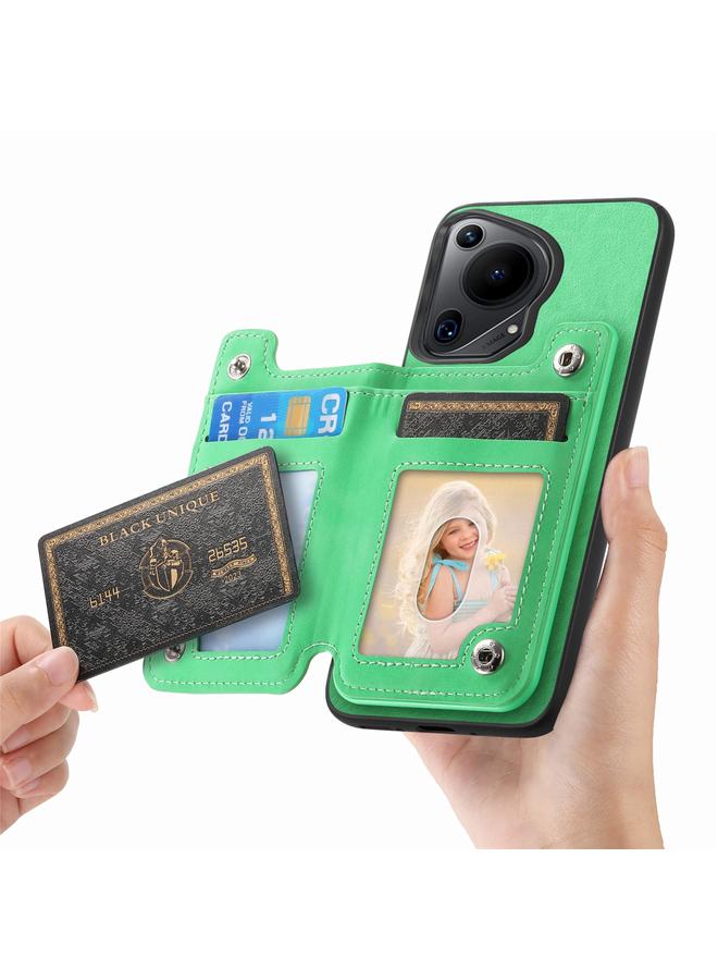 Zaboon Case For Huawei Pura 70 Pro Retro MagSafe Zipper Wallet Card Bag Back Phone Case - Image 4