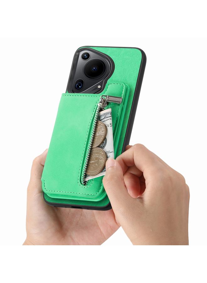 Zaboon Case For Huawei Pura 70 Pro Retro MagSafe Zipper Wallet Card Bag Back Phone Case - Image 5