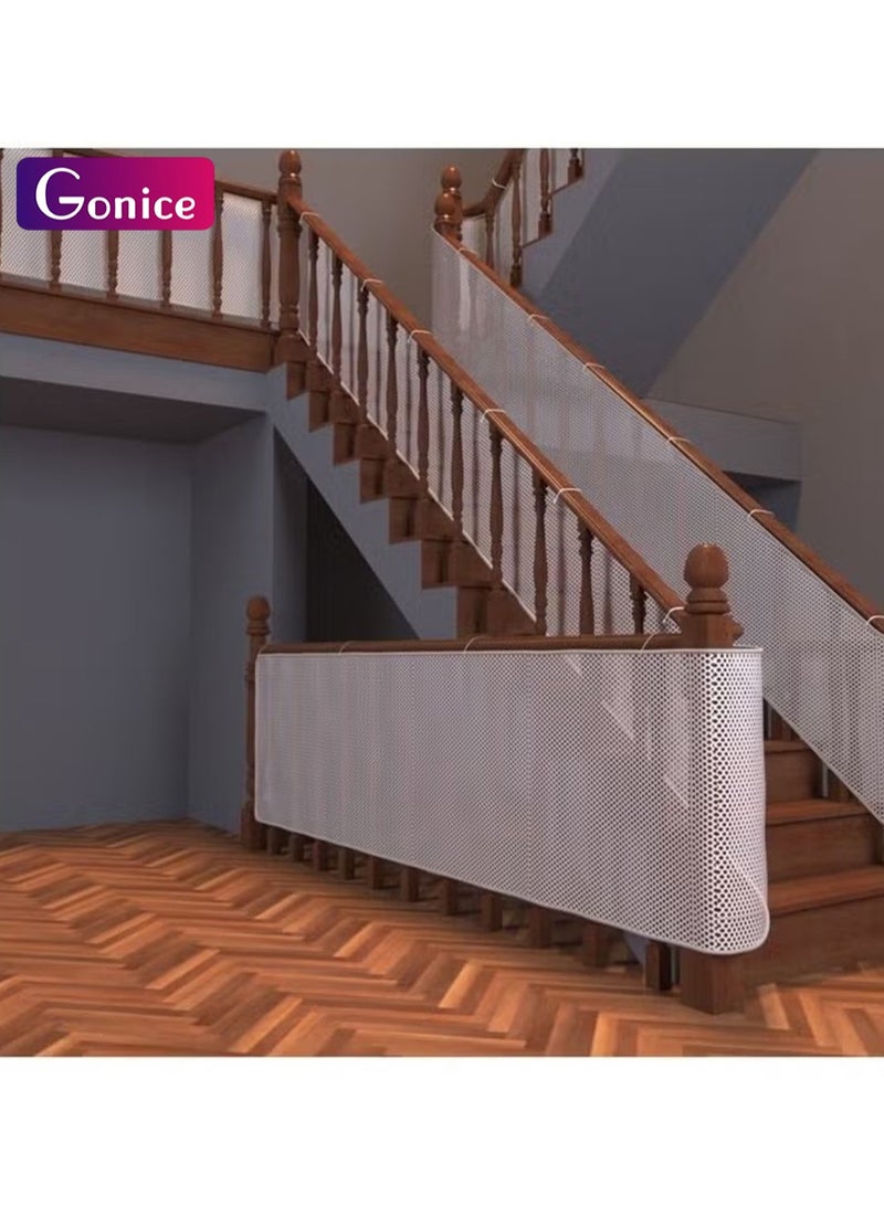 جونيس سلامة الطفل الدرج الحديد شبكة الأطفال في الهواء الطلق شرفة سياج الحماية شبكة لا الحفر للكلب القطة نافذة - Image 1