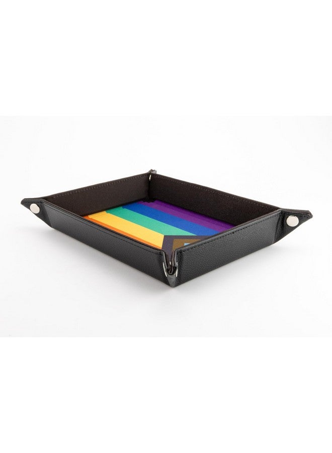 Metallic Dice Games FanRoll Pride Dice Tray - Rainbow Flag - Image 2