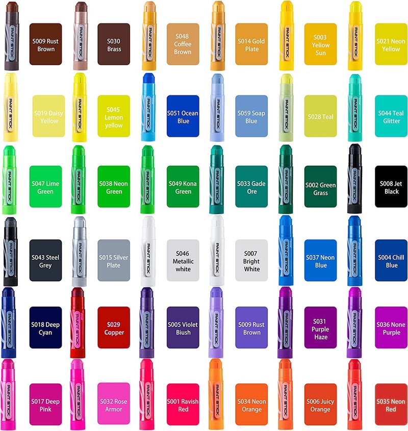 JOYIN 36 Colors Washable Tempera Paint Sticks, Art Supplies, Paint for Kids, Quick Drying and No Mess Arts Project, Gifts for Kids and Artists Birthday Valentine Easter Gifts for Boys Girls - Image 5