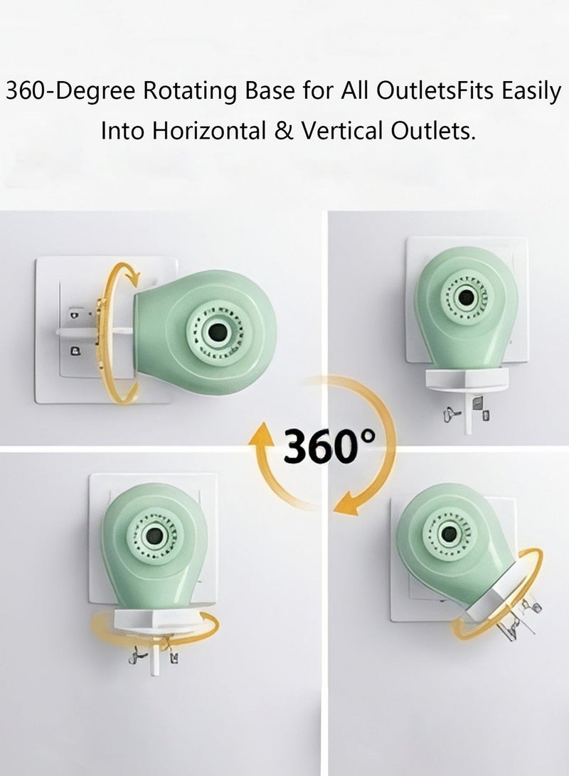 Ump Liquid Mosquito Killer Set, AC Bedroom Mosquito Repellent Plug-in, Low Odor Liquid Vaporizer with 2 Refills, 45 Nights Protection, Silent Indoor Mosquito Defense for Baby Room & Home - Image 5