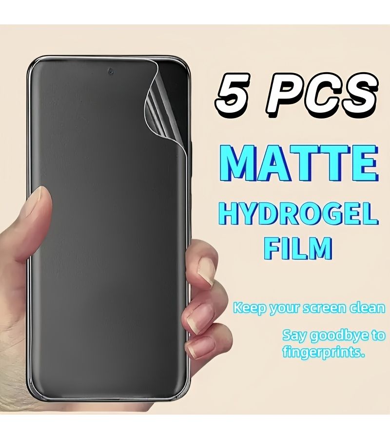 New 5 Pieces Matte Water Coating Flexible Protective Film For Samsung Galaxy S26 Ultra Full Screen Coverage Anti Fingerprint Ultra Clear Visual Soft Film Smooth Touch