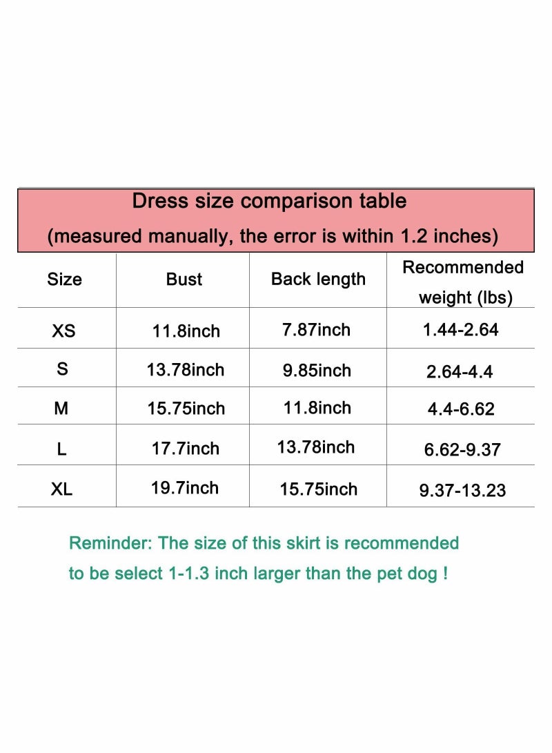 Pet Dog Dress for Girl and Boy Doggy Cats Rabbit Fancy Adorable Striped Mesh Dress Princess Petite Vest Doggie Bowknot Dresses for Small Dogs Pomeranian Chihuahua Skirt Pet Puppy (Pink S)