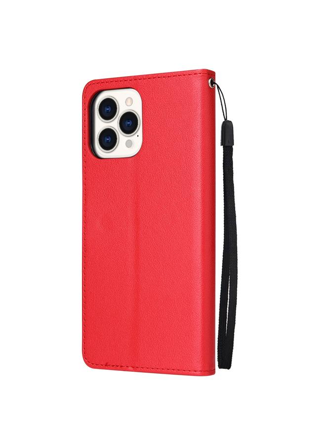 Zaboon Case For iPhone 13 Pro Multifunctional Horizontal Flip Leather Case, with Three Card Slot & Holder & Photo Frame & Lanyard - Image 3