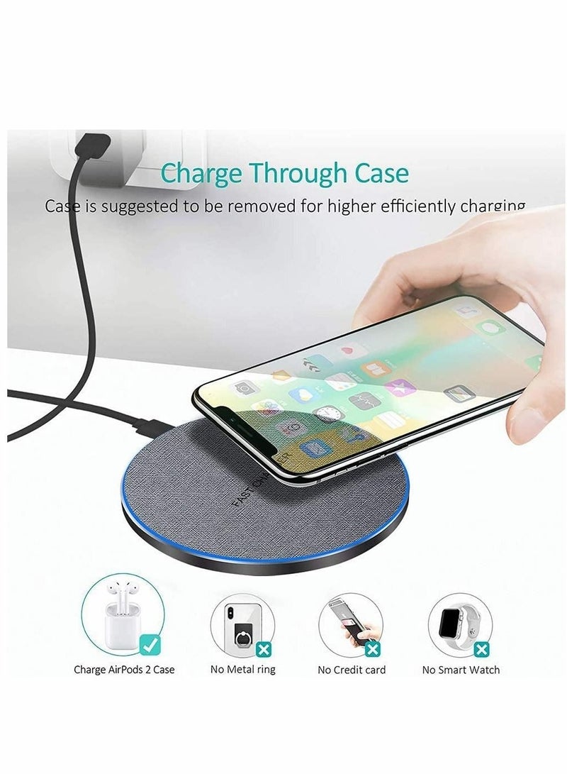 Captaintech 20W Max Fast Wireless Charging Pad Qi Certified for iPhone 13/12/SE/11/X 2 15W Charge Mats Samsung S22/S21/S20/Note 20/10 Galaxy Buds/Buds+ - Image 3