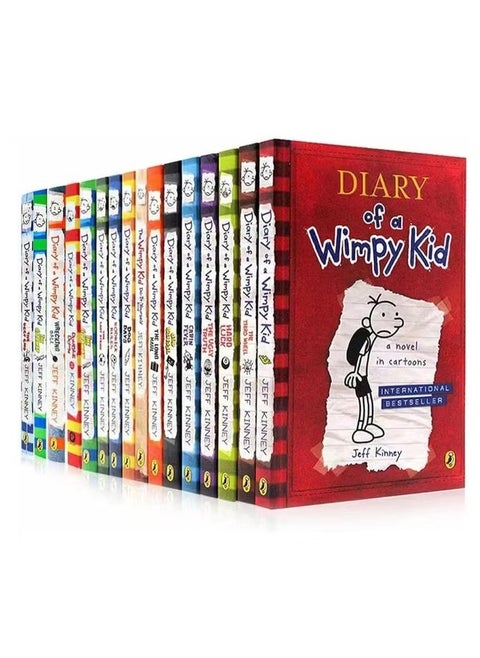 Jeff Kinney Diary of a Wimpy Kid Book Series, Complete Collection 1-20 Books