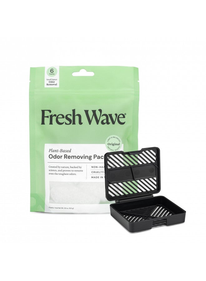 Fresh Wave Fresh Wave Odor Eliminating & Deodorizing Packs | Bag of 6 & Fresh Pod Case | Safer Odor Relief for Small Spaces | Natural Plant-Based Odor Eliminator | Odor Absorbers for Home  - Image 2