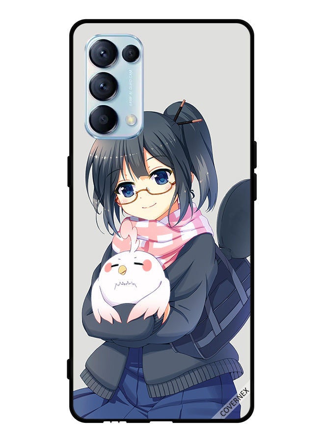 Covernex Protective Case Cover For Oppo Reno5 Pro 5G Girl Holding Pet - Image 1