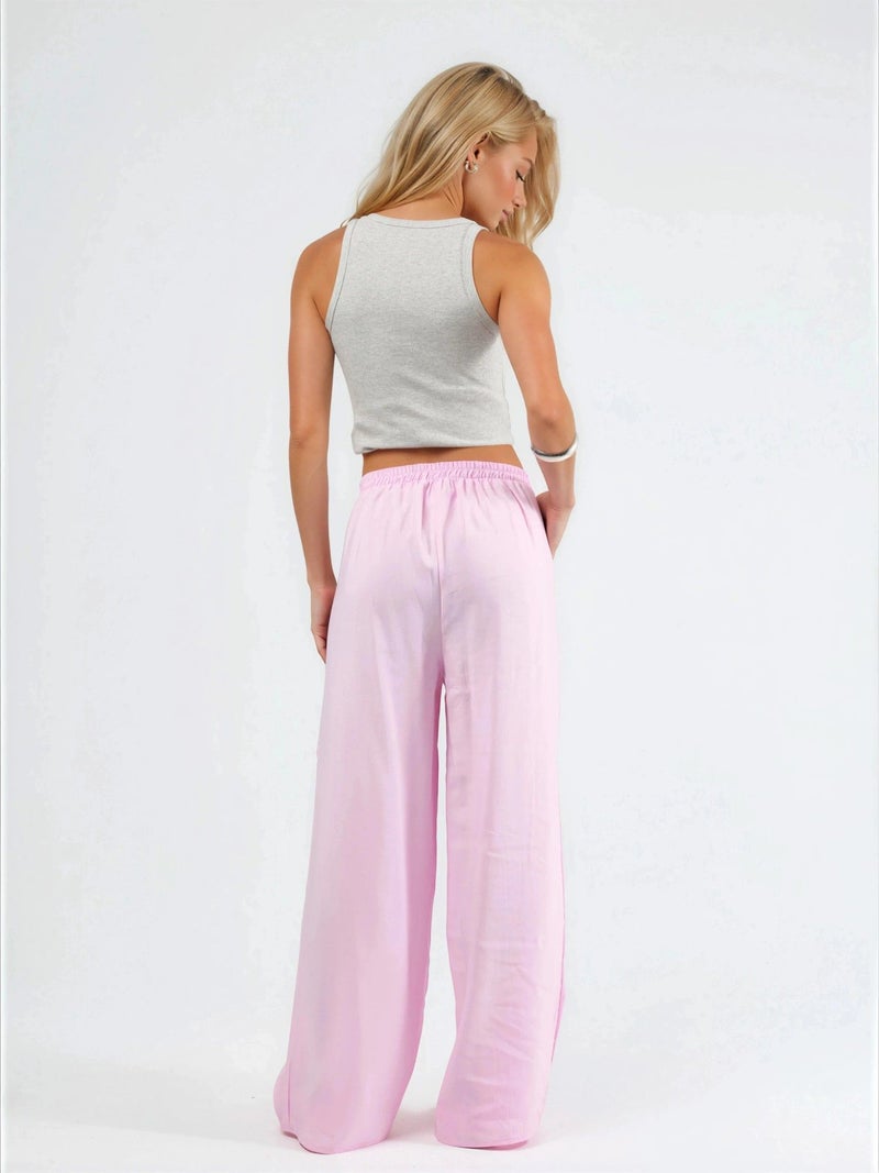 BUSEM Wide Leg Pleated Trousers - Image 3