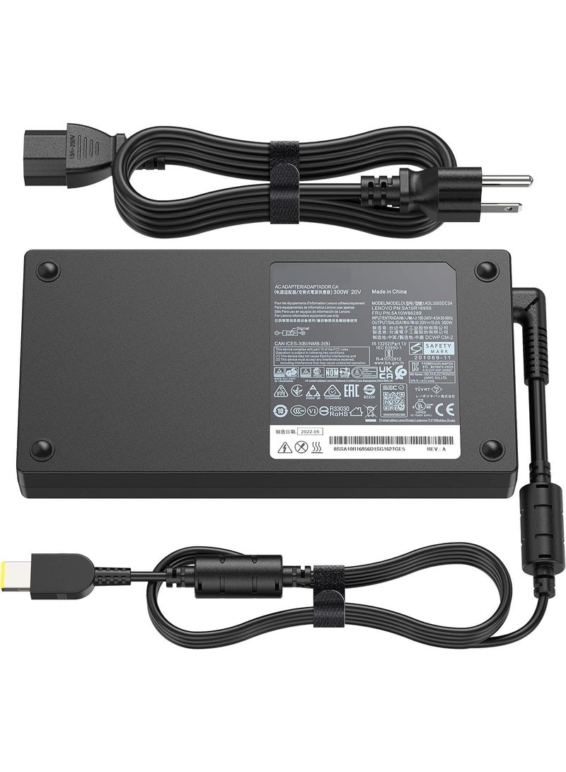 Zexen Replace 300W 20V 15A Charger for Lenov.o Legion 5 Charger (300W), 5 5i 5P 7 C7 S7 Y540 Y545 Y740 ADL300SDC3A SA10R16956 5A10W86289 Power Connector Cable - Image 3