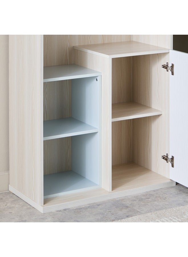Home Box Skye Bookcase with 3-Doors and Shelves 182 x 80 x 40 cm  - Image 5