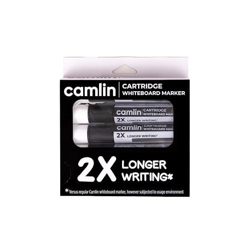 Camlin Cartridge White Board Marker pack of 5 - Black - Image 1