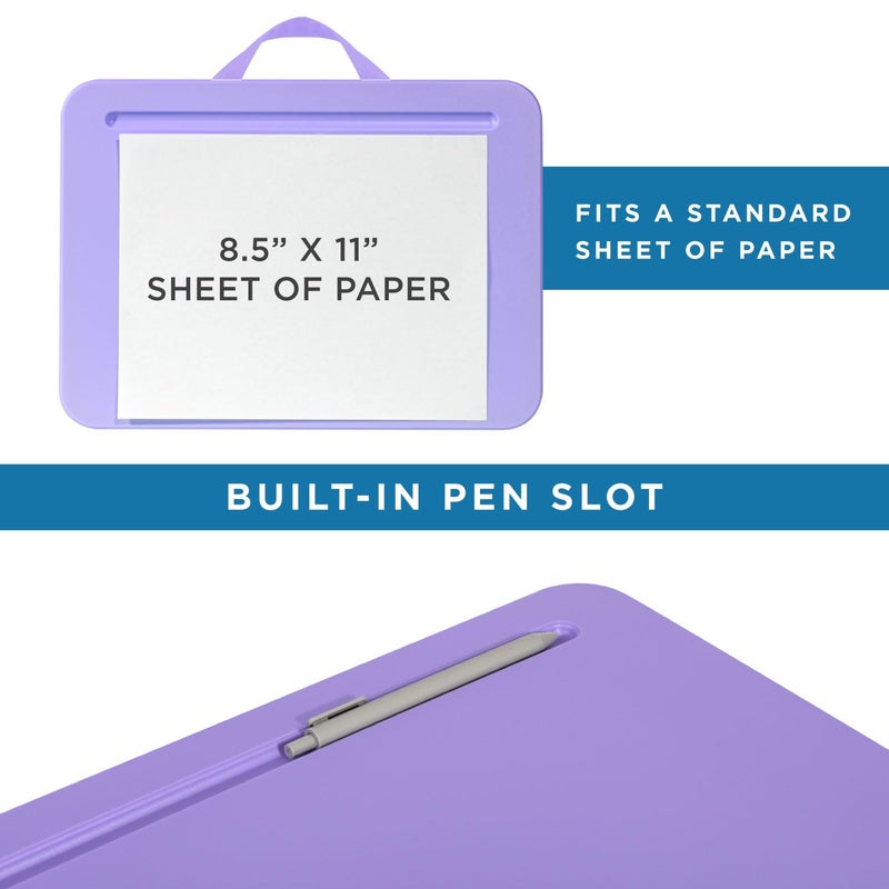 LAPGEAR Compact Lap Desk â€“ Fits Up to 14â€³ Laptops â€“ Purple Amethyst â€“ Style No. 43122 - Image 4