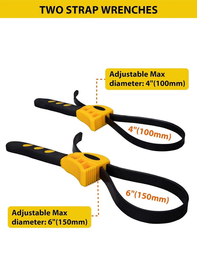 لوبيتيز مطاط الشريط مفتاح الترقية-2pcs 500mm و 600mm قابل للتعديل الزيت فلتر الشريط المفتاح, ثقيلة المهام مطاط أنابيب المفتاح, جرة فتح للميكانيكا السباكيين DIY - Image 4