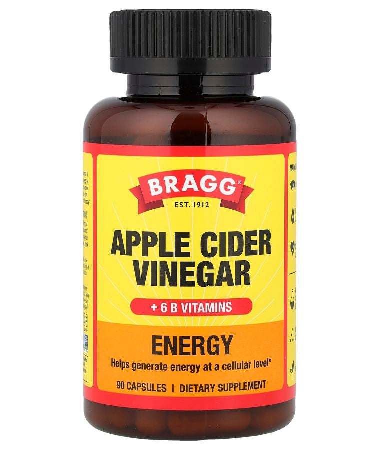 Energy Apple Cider Vinegar + 6 B Vitamins 90 Capsules