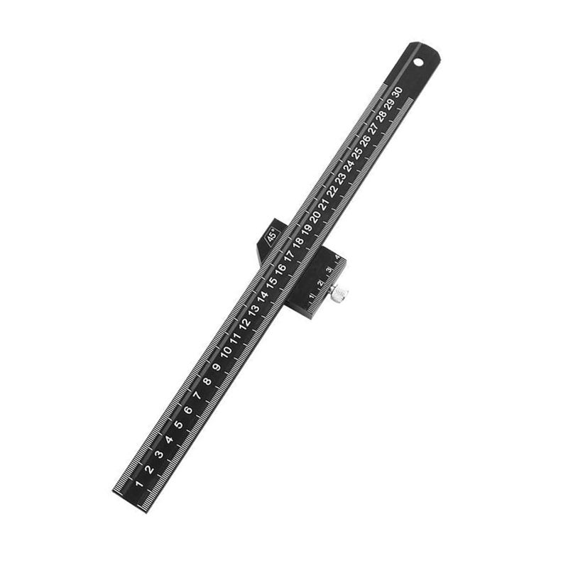 Professional Aluminum Alloy Right Angled Ruler for Accurate 90 and 45 Degree Measurements in Woodworking Metalworking Woodworker ' s Accuracy Corner Ruler - Image 1